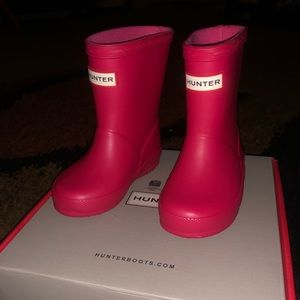 Hunter Boots in Bright Pink